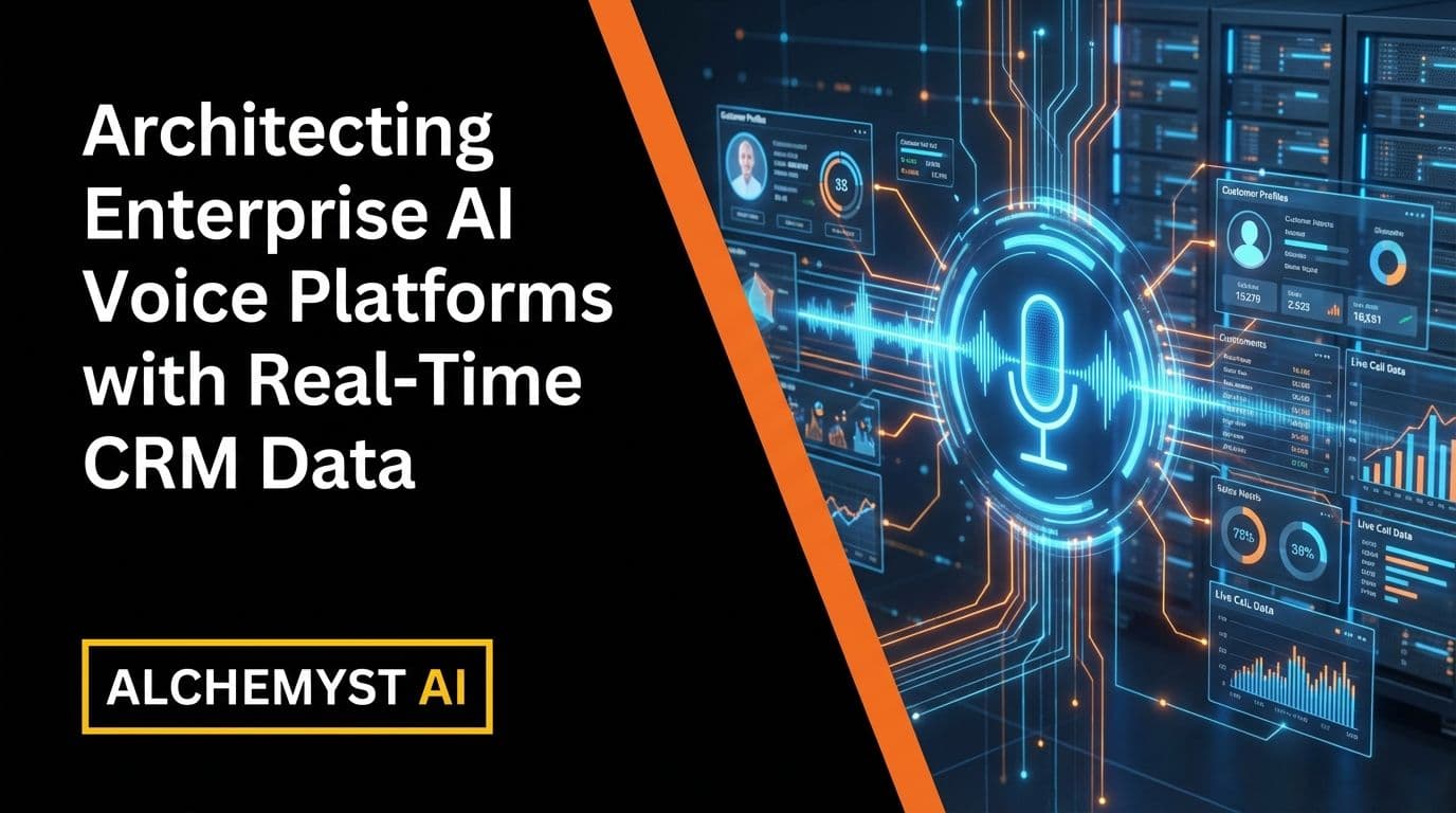 Architecting Enterprise AI Voice Platforms with Real-Time CRM Data