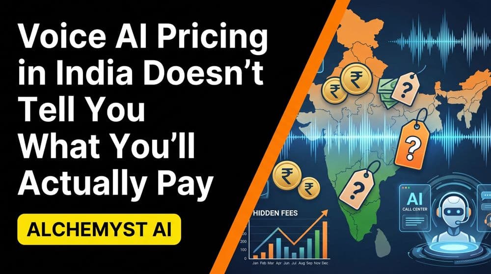 Voice AI Pricing in India Doesn't Tell You What You'll Actually Pay