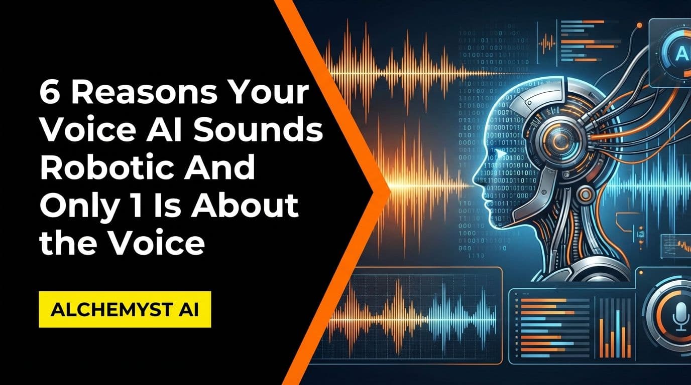 6 Reasons Your Voice AI Sounds Robotic (And Only 1 Is About the Voice)
